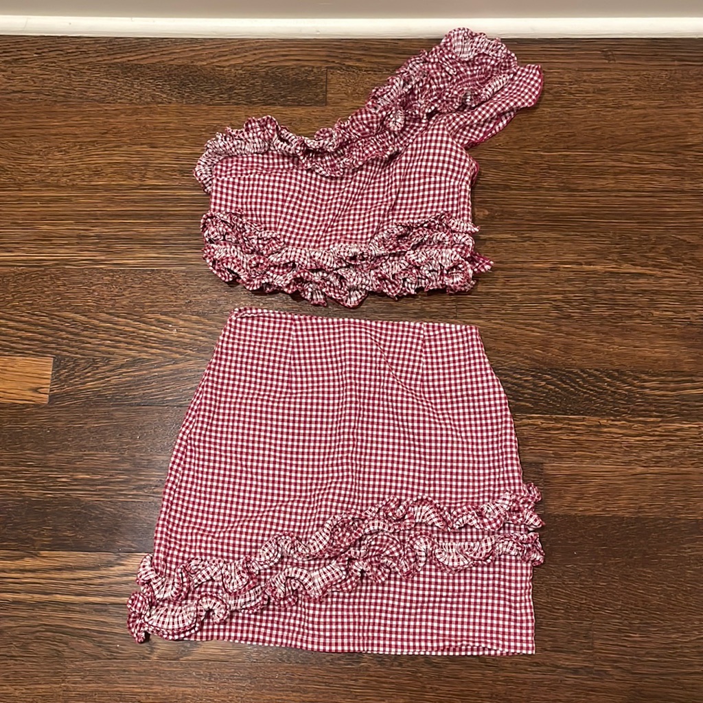 Lovers And Friends Gingham Two Piece Set